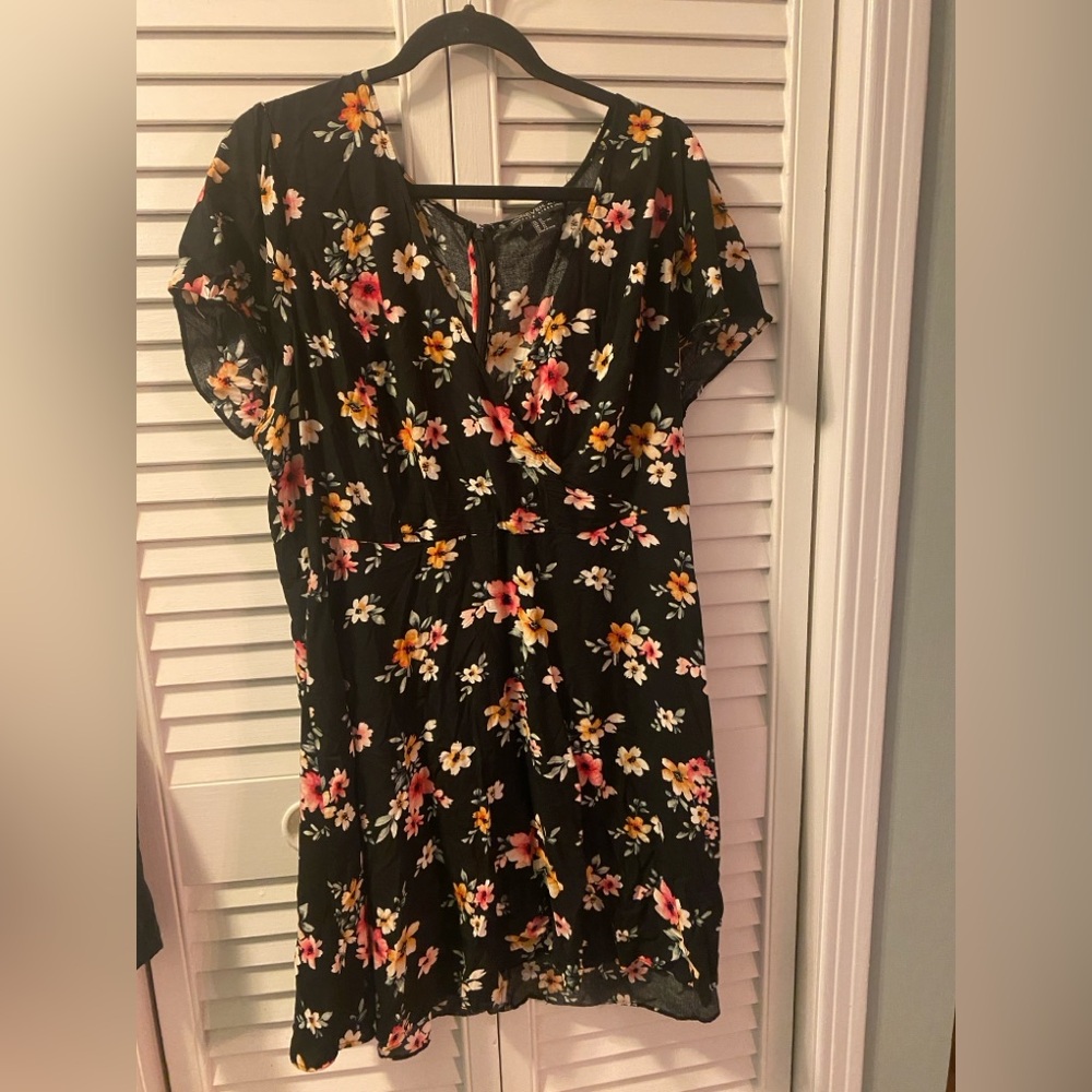 Floral Black Dress from Forever 21